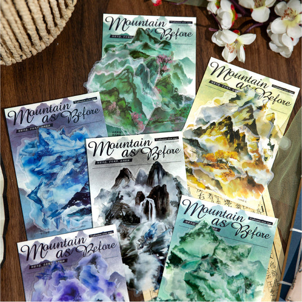 10PCS The mountains rivers shining series sticker