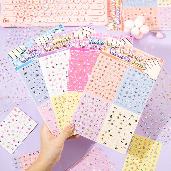 2PCS Fingertip House Series sticker