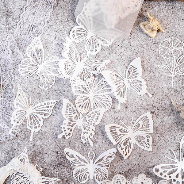 10 piezas de papel de material de la serie Lace Story 