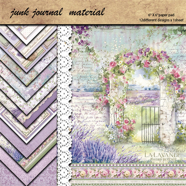 12PCS Provence material paper