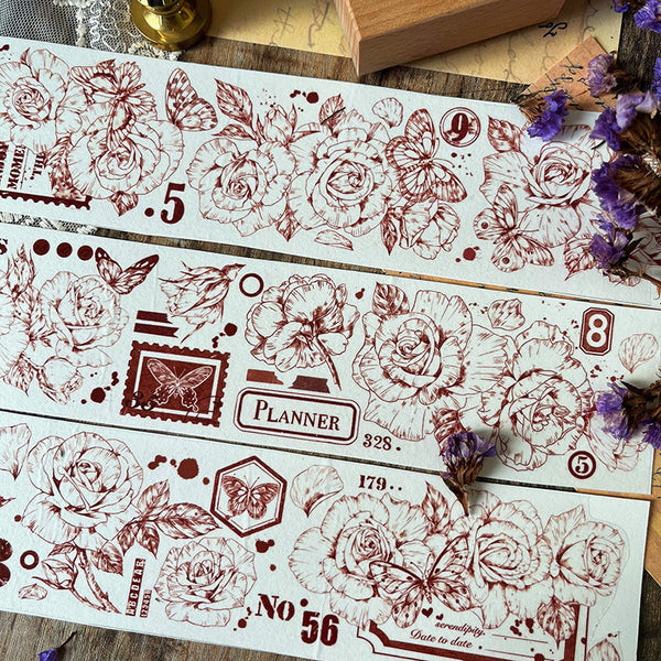 5.5cm*100cm Rosy washi tape