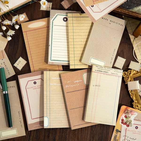 50PCS Light vintage series note paper