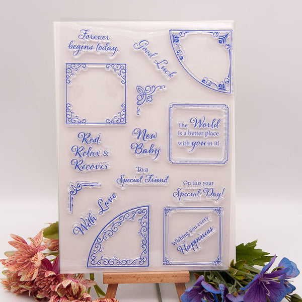 Clear silicone stamp