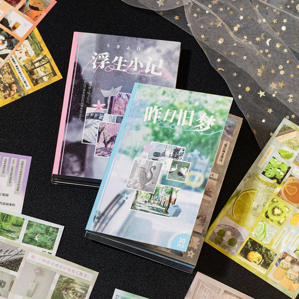 30PCS Memory Crease Series sticker