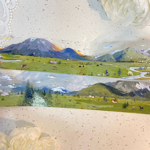 5.5cm*100cm Mountains and plains PET Tape