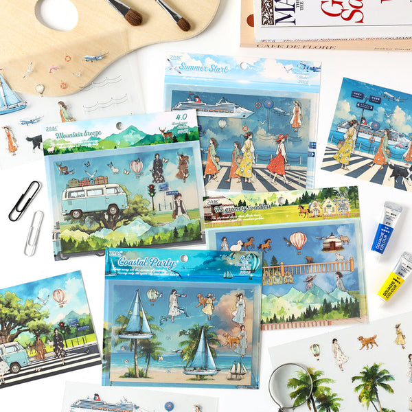 Long Holiday Series 3D Sticker