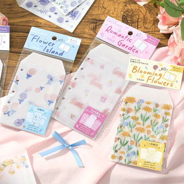 M5/A7 Little Spring Day series Loose leaf storage bag