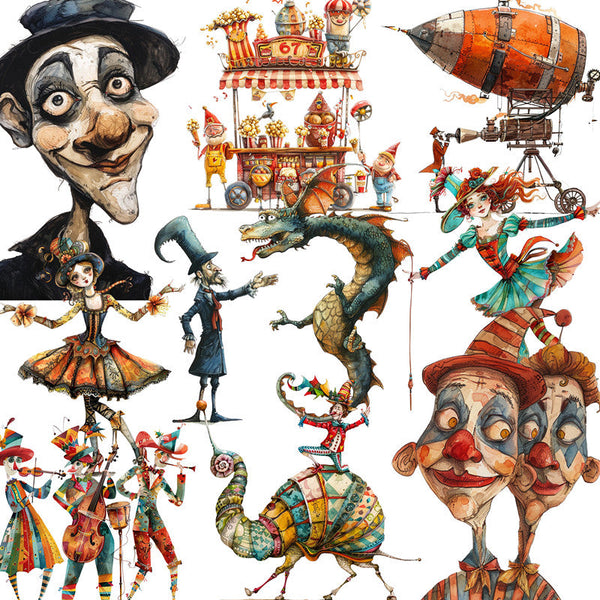 20PCS Fun circus sticker