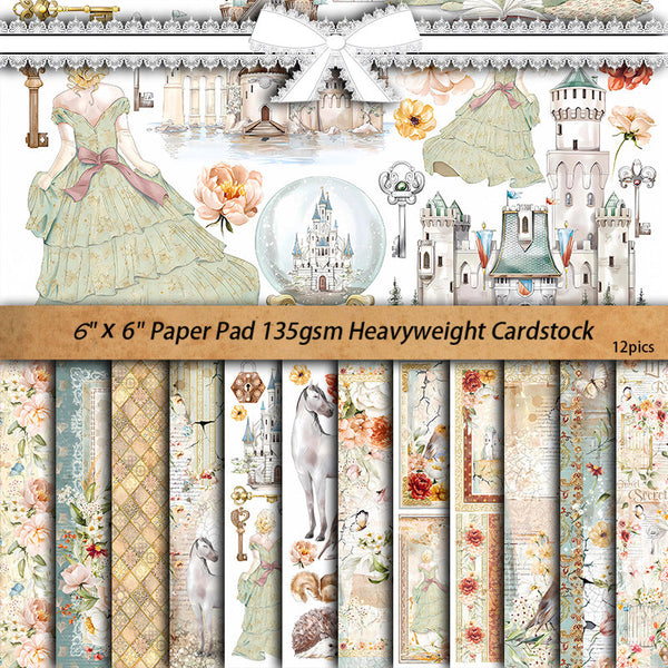 12PCS Reign of grace material paper