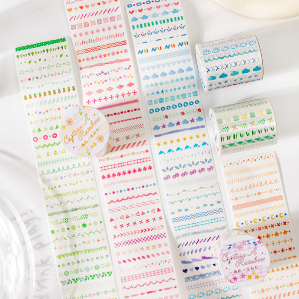 Catch rainbow series Die Cutting Washi Tape