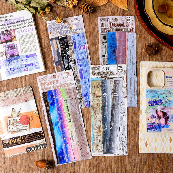 20PCS Poetry year series sticker