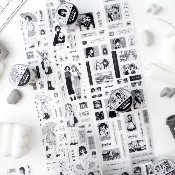 Faded Diary series Die Cutting PET Tape