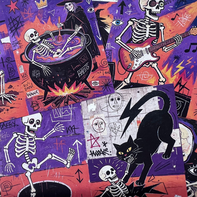 Strange Halloween Scrapbook Background Paper – Journaldream