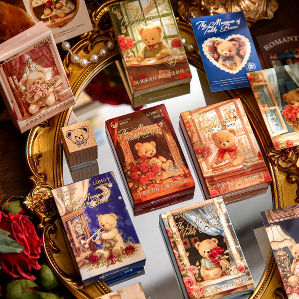 28PCS Little Bear Romantic House Series material paper