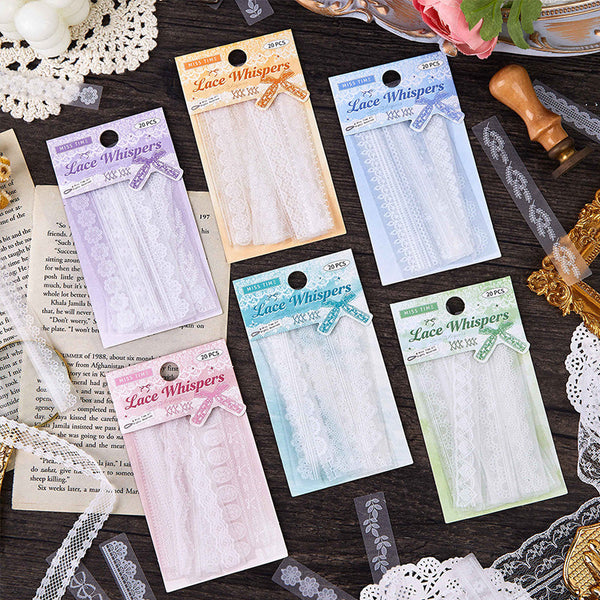 20PCS Lace Whisper Series sticker