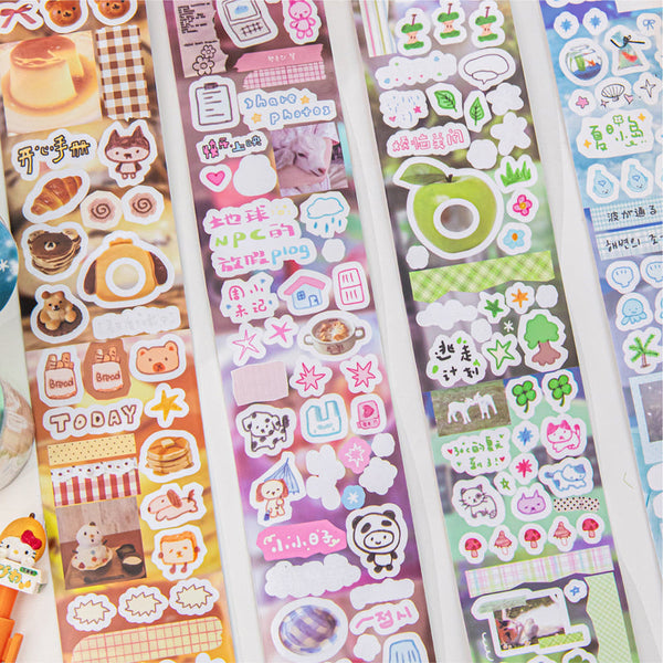 Daily fragments series Die Cutting PET Tape