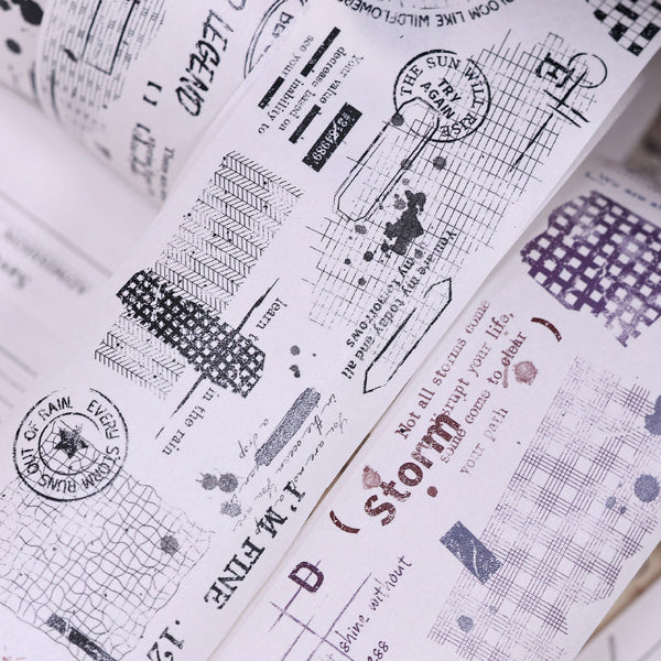 6cm*200cm Time narrative Washi/PET Tape