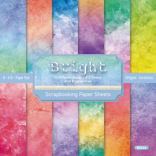 24PCS Bright background paper