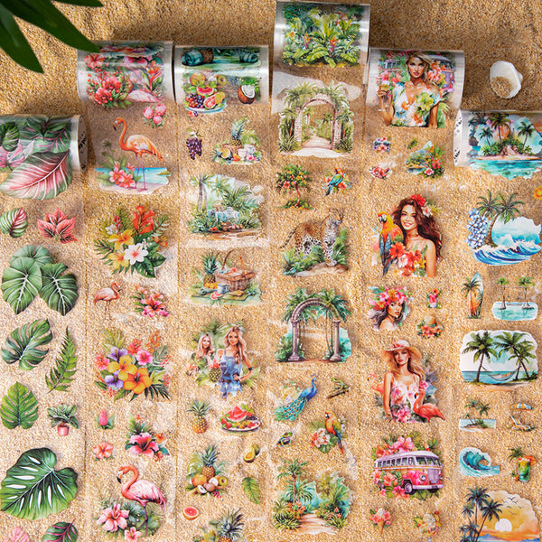 Tropical Landscape Series Die Cutting PET Tape