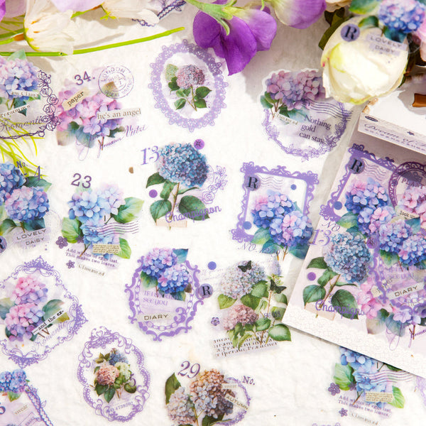 30PCS Blooming flowers fall asleep series sticker