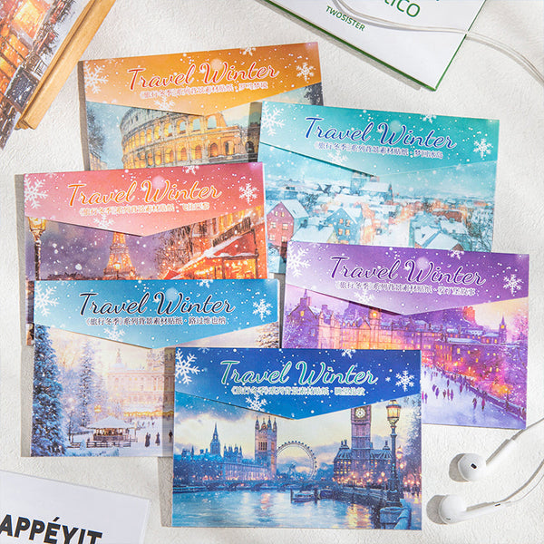 10PCS Travel Winter Series sticker