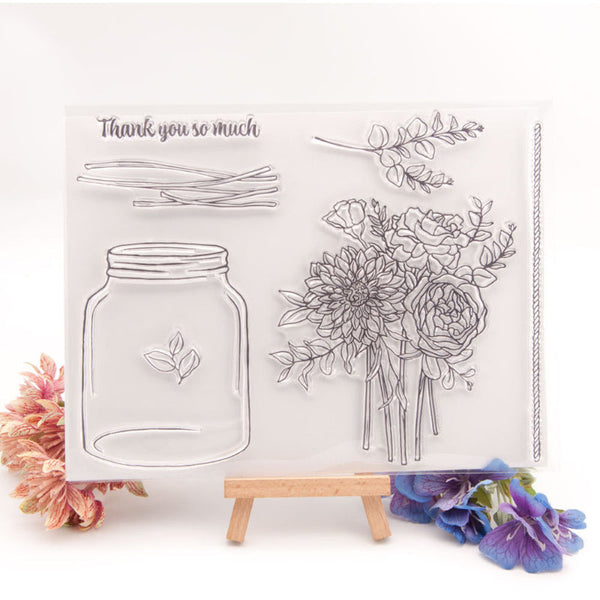 Clear silicone stamp