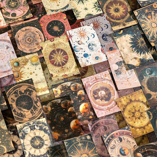 100PCS Fantasy Museum Series material paper
