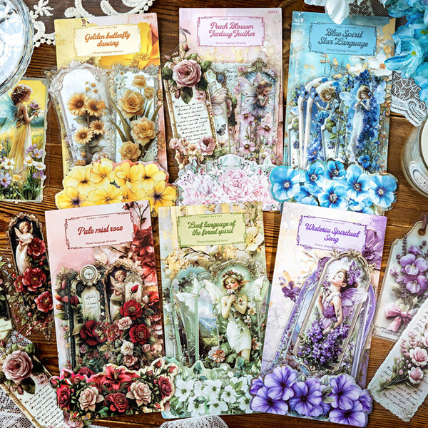 15PCS Flower Language Fairy Series sticker