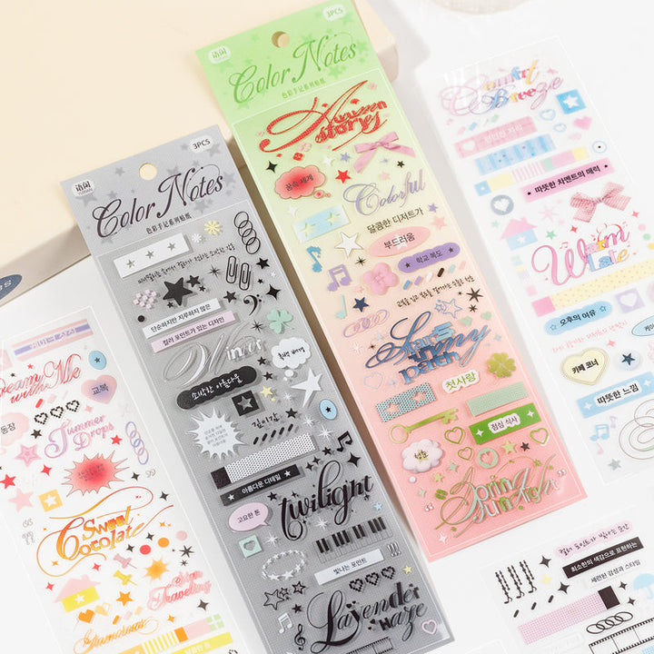 Color Notes Series sticker – Journaldream