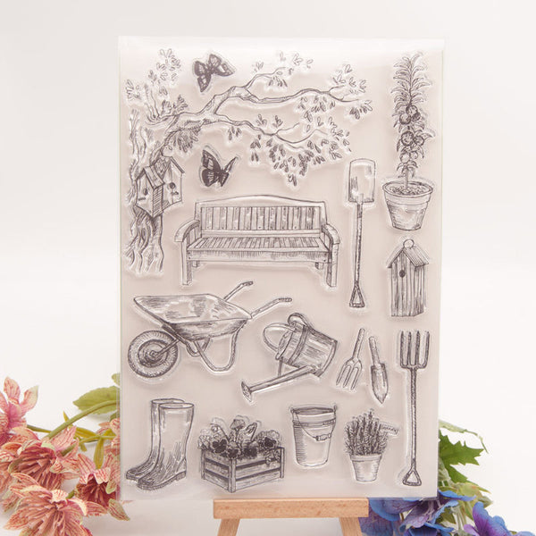 Clear silicone stamp