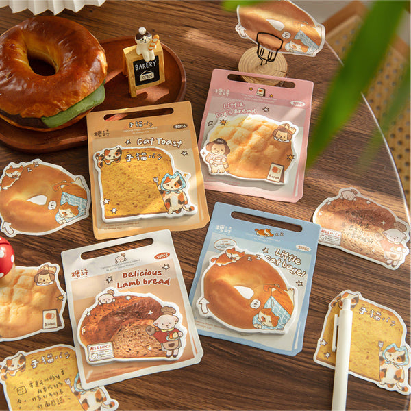 30PCS Bread Head Series note paper