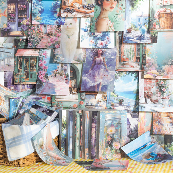 100PCS Summer Theme series material paper