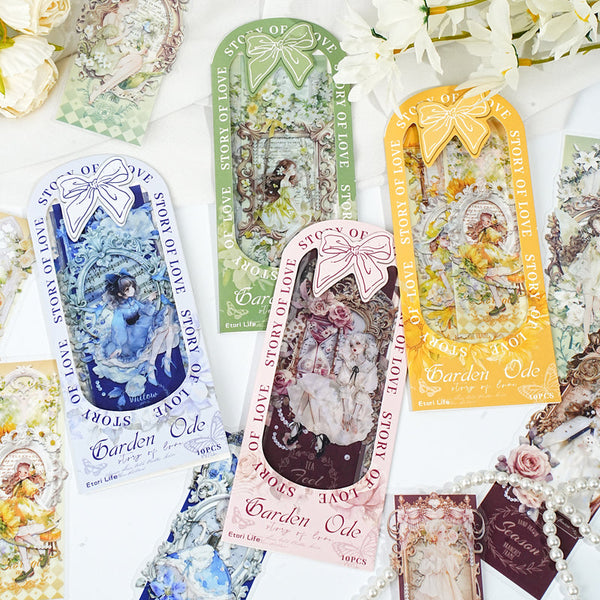 10PCS Garden Ode Series Sticker