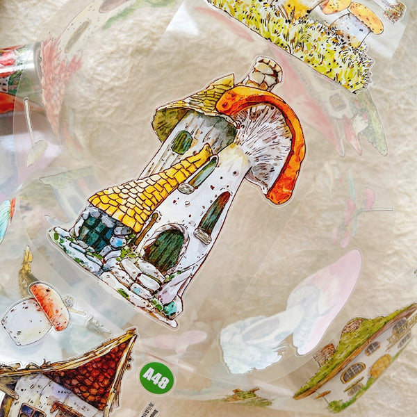 8cm*166cm Forest Story Die Cutting Washi/PET/Fog PET Tape