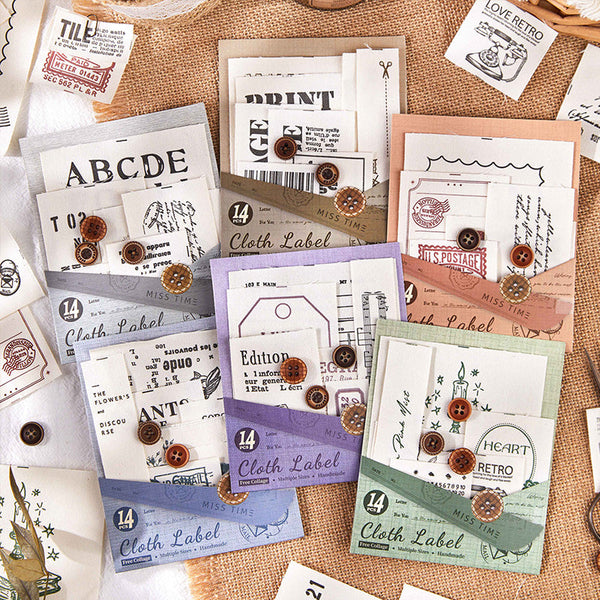 14PCS Private Handmade series material paper