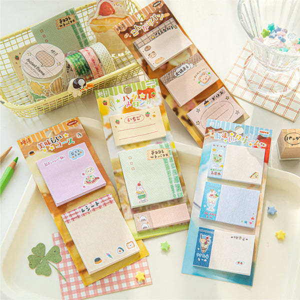 90PCS Ancient food book series note paper