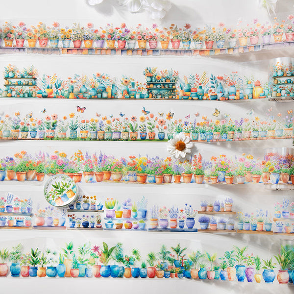 Planting a joyful mood Series Die Cutting PET Tape