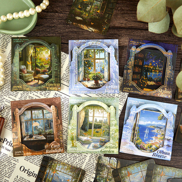 20PCS Window of Reflection Series Sticker