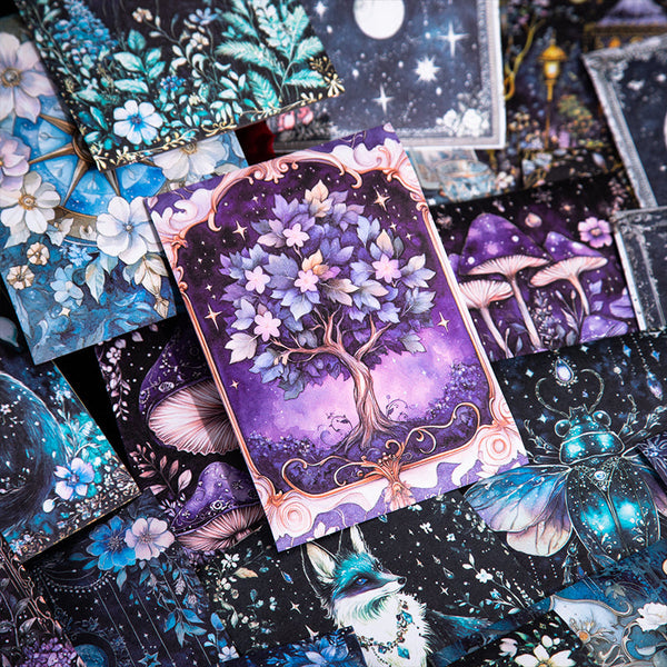 10PCS Starry Night Magic Letters series sticker