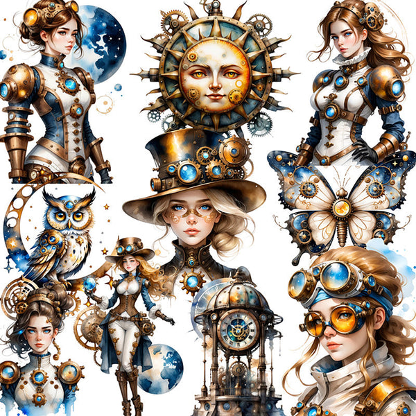 20PCS Retro steampunk sticker