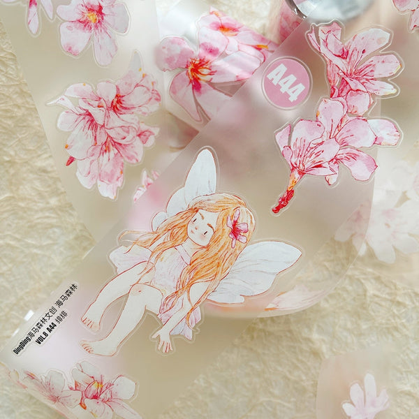 6cm*166cm Little fairy Die Cutting Washi/PET/Fog PET Tape