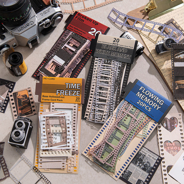 20PCS Film frame collection series material paper