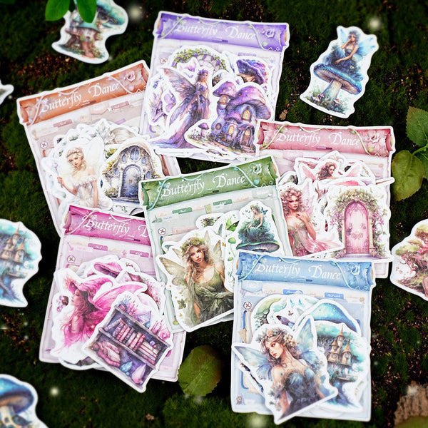 20PCS Butterfly dance fairy series sticker