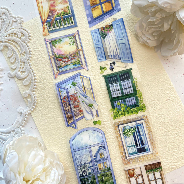 6cm*100cm The scenery outside the window Die Cutting PET Tape