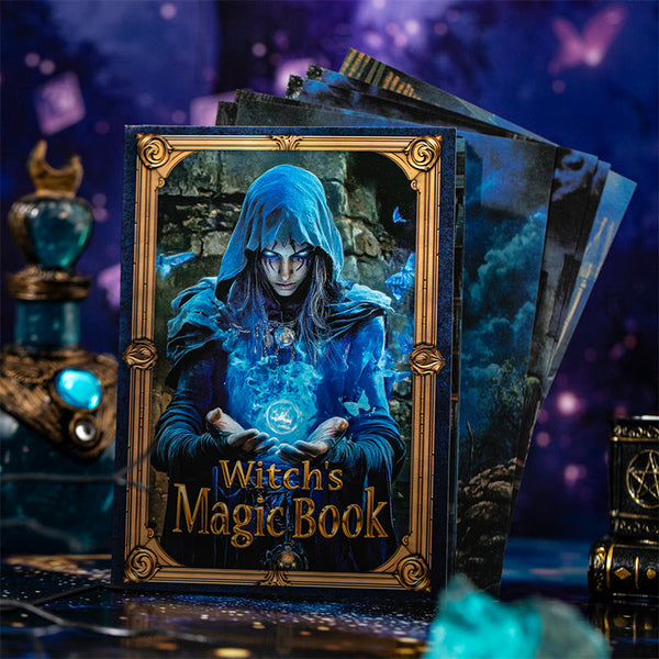 50PCS The Witch's Magic Book series material paper