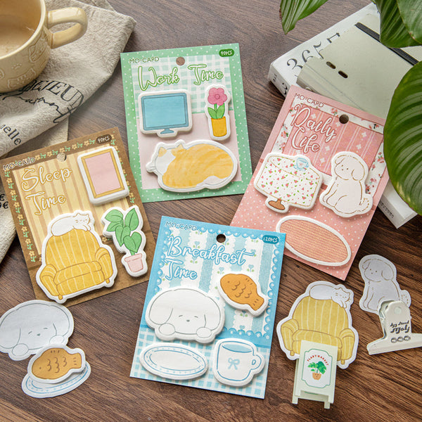 90PCS The Little Cat's Home Diary Series note paper