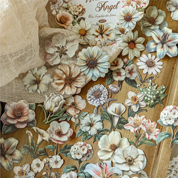 25PCS Flower Guide Series sticker