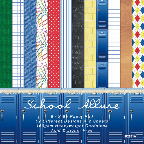24PCS School Allure background paper