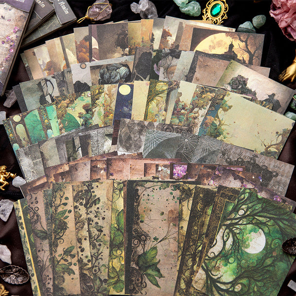 48PCS The Secret Wasteland series material paper