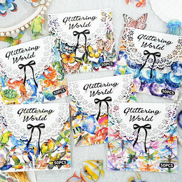 50PCS Colorful World Series sticker